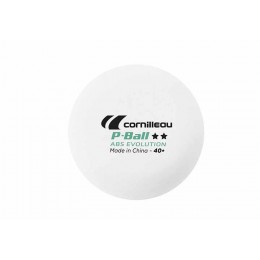 Cornilleau Palline Ping-Pong P-Ball ABS Evolution 2** ITTF Bianche 6 pz